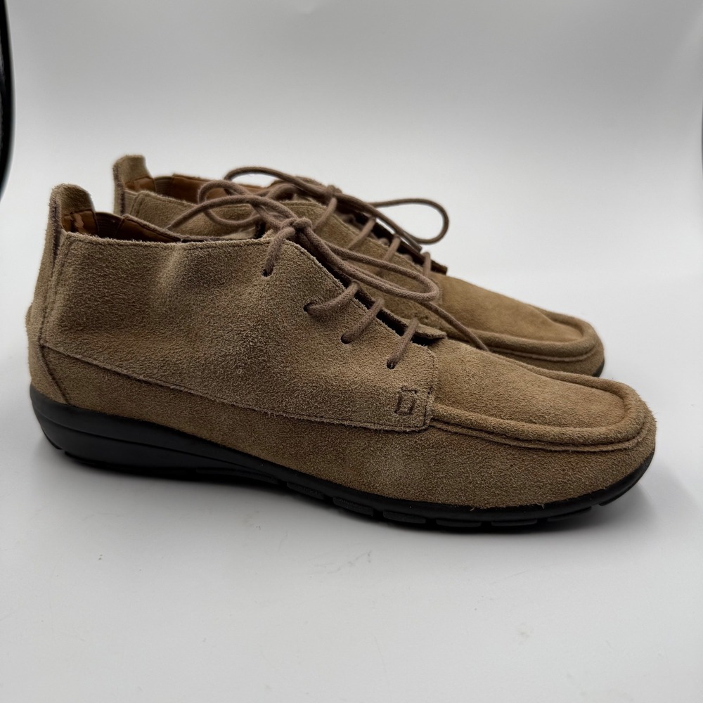 Easy Spirit Womens 8N Suede Moc Toe Lace Up Oxford Comfort Shoes Brown